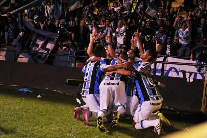  SANTA CATARINA, SC, BRASIL - 21-07-2015 - Grêmio x Criciúma. Times decidem, em Santa Catarina, vaga nas oitavas da Copa do Brasil. Jogam no estádio Estádio Heriberto Hülse (FOTO: RICARDO DUARTE/AGÊNCIA RBS)Indexador:                                 