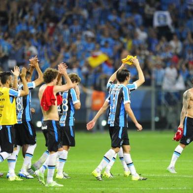  PORTO ALEGRE, RS, BRASIL - 09-08-2015 - Grêmio e Inter se enfrentam na Arena, pela 17ª rodada do Brasileirão. Gre-Nal de 407 (FOTO: DIEGO VARA/AGÊNCIA RBS)