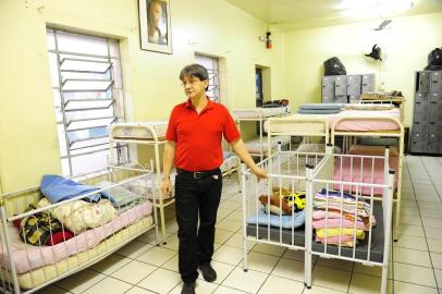  PORTÃO, RS, BRASIL,12-08-2015- Dificuldades financeiras ameaçam o futuro do Albergue do Instituto Espírita Dias da Cruz. Na foto:presidente do albuergue:  Éder Geraldo Cardoso  (MARCELO OLIVEIRA/AGENCIA RBS).