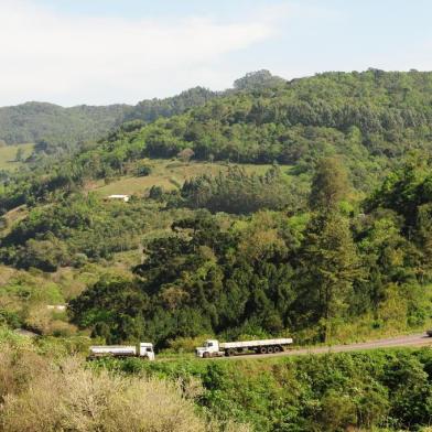  

CAXIAS DO SUL, RS, BRASIL  (16/08/2015) Curva da Morte na ERS 122. Moradores de Farroupilha relatam os acidentes na Curva da Morte. Na foto, o agricultor Adelino Menti salvou várias pessoas no local.   (Roni Rigon/Pioneiro)