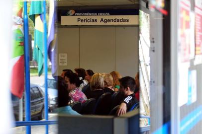  JOINVILLE,SC,BRASIL,18-08-2015.Greve do INSS,só atende setor de perícia.(Foto:Salmo Duarte/Agência RBS,Geral)