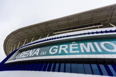  PORTO ALEGRE, RS, BRASIL, 17/09/2015  : Quadro social na Arena do Grêmio abrigam materiais do Olímpico. (Omar Freitas/Agência RBS)Indexador: Omar Freitas