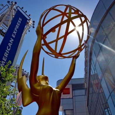 LOS ANGELES, CA - SEPTEMBER 20: Emmy Award statue seen at the 67th Annual Primetime Emmy Awards at Microsoft Theater on September 20, 2015 in Los Angeles, California.   Frazer Harrison/Getty Images/AFP