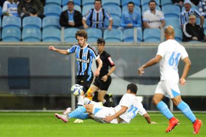  Galhardo, lateral direito gremista, durante o confronto de Grêmio x Avaí, na Arena. (Foto: Carlos Macedo/Agência RBS)