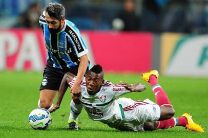  PORTO ALEGRE, RS, BRASIL - 30/09/2015 - Grêmio enfrenta o Fluminense na Arena pelas quartas de final da Copa do Brasil. (FOTO: FERNANDO GOMES, AGÊNCIA RBS).