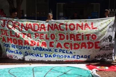 rdgol - protesto - moradores - ocupação saraí - porto alegre