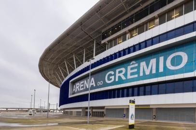  PORTO ALEGRE, RS, BRASIL, 17/09/2015  : Quadro social na Arena do Grêmio abrigam materiais do Olímpico. (Omar Freitas/Agência RBS)Indexador: Omar Freitas