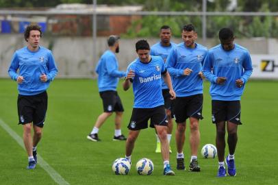 Treino do Grêmio na manhã deste sábado