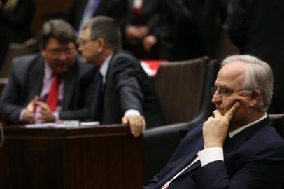  PORTO ALEGRE, RS, BRASIL 27/10/2015 - Deputados congelam processo de cassação de Diógenes Basegio do PDT. (FOTO: DIEGO VARA, AGÊNCIA RBS).