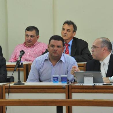  SANTA MARIA , RS , BRASIL , 24/11/2015Interrogatórios dos réus no caso Kiss no Fórum de Santa Maria. Juiz  Ulysses Fonseca Louzada do caso kiss. FOTO JEAN PIMENTEL / AGÊNCIA RBS, GERAL