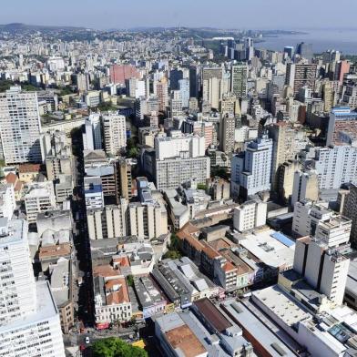  PORTO ALEGRE, RS, BRASIL, 14/09/2015- Fotografias áereas mostram o Centro de Porto Alegre. (FOTO: RONALDO BERNARDI/ AGENCIA RBS)