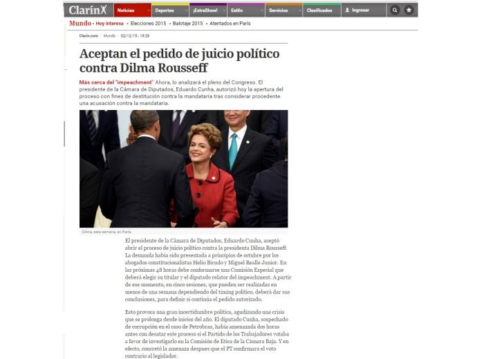 Reprodução / Clarín