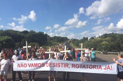 Protesto na RS-122 em Caxias (Pedancino)