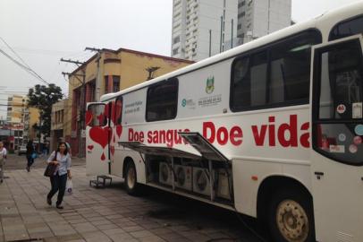 ônibus hemorrede gaúcha santa maria doação de sangue