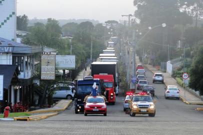 8ª Romaria da Cooperativa dos Transportadores Autônomos de Farroupilha (Cooperfar) ocorreu na manhã do dia 20 de abril, em Farroupilha.