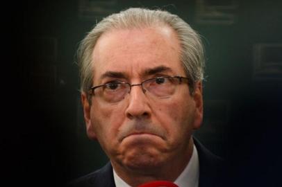 Brasília - O presidente da Câmara dos Deputados, Eduardo Cunha, fala à imprensa no Congresso Nacional (Antonio Cruz/Agência Brasil)