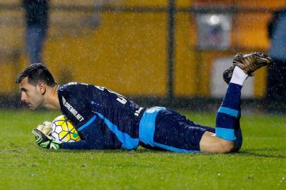 São Paulo,SP,Brasil 02 de JULHO 2016-PALMEIRAS X GREMIO- Bruno Grassi  jogador do Grêmio,durante partida valida pelo campeonato Brasileiro./Pacaembu.Rodrigo coca/Eleven