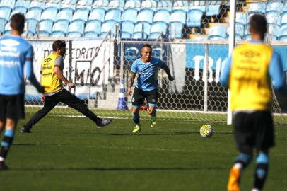 Treino Gremio RS - FUTEBOL/TREINO GREMIO  - ESPORTES - Jogadores do Gremio realizam treino durante a manha deste sabado na Arena do Gremio, na preparacao para o Campeonato Brasileiro 2016. FOTO: LUCAS UEBEL/GREMIO FBPAEditoria: SPOLocal: Porto AlegreIndexador: Lucas UebelSecao: futebolFonte: Gremio.netFotógrafo: Treino Gremio 