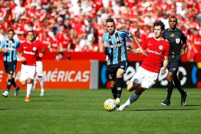  PORTO ALEGRE, RS, BRASIL 03/07/2016 - Inter e Grêmio se enfretam no Gre-Nal 410, no Estádio Beira-Rio pela 13ª rodada do Brasileirão. (FOTO: LUCAS UEBEL/DIVULGAÇÃO).Indexador: Lucas Uebel