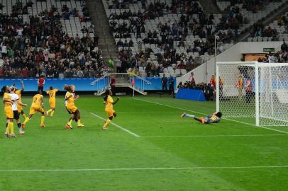  SÃO PAULO, SP, BRASIL- 04-08-2016 - Alemanha venceu o Zimbábue por 6 a 1, no Estádio de Itaquera, em partida válida pela 1ª rodada do grupo F do futebol feminino nos Jogos Olímpicos. (FOTO: Rovena Rosa/ Agência Brasil/Fotos Públicas)Indexador: Rovena Rosa/AgÃªncia Brasil