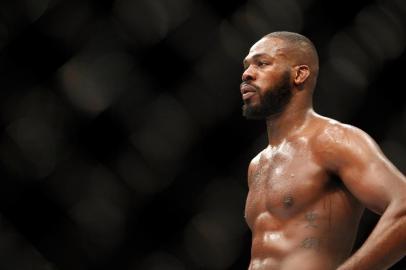 LAS VEGAS, NV - JANUARY 03: Light heavyweight champion Jon Jones waits in a time-out as he defends his title against Daniel Cormier during the UFC 182 event at the MGM Grand Garden Arena on January 3, 2015 in Las Vegas, Nevada. Jones retained his title by unanimous decision.   Steve Marcus/Getty Images/AFP