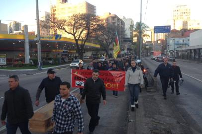 rdgol - rodoviários - protesto - porto alegre - segurança