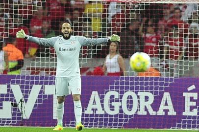 PORTO ALEGRE, RS, BRASIL 08/09/2016 - Goleiro Danilo Fernandes. Inter e Santos se enfrentam nesta quinta-feira no Estádio Beira-Rio pela 23ª rodada do Campeonato Brasileiro. (FOTO: CARLOS MACEDO/AGÊNCIA RBS).