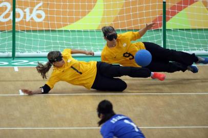 GoalballRio de Janeiro, 12 de setembro de 2016. - JOGOS PARALÃMPICOS RIO 2016 - goalball. Â©Alaor Filho/MPIX/CPBIndexador: Alaor Filho