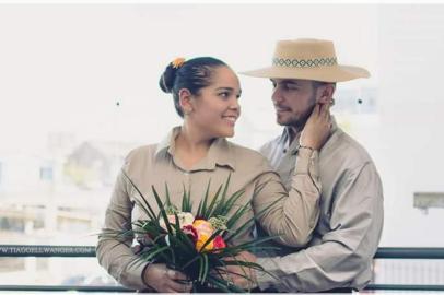 Andressa Ellwanger e André Friedrich. ela foi morta e polícia suspeita que o assassinato foi a mando dele.