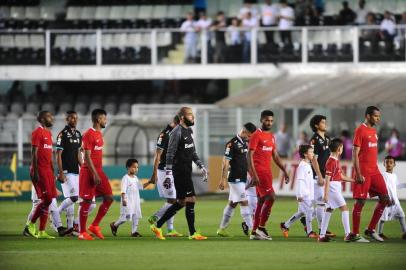  SANTOS, SP, BRASIL 28/09/2016 - O Santos enfrenta o  Inter na vila Belmiro nesta quarta-feira, pela 5ª rodada da copa do Brasil.Indexador: RICARDO DUARTE                  