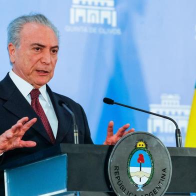  Michel Temer se encontra com o presidente da Argentina