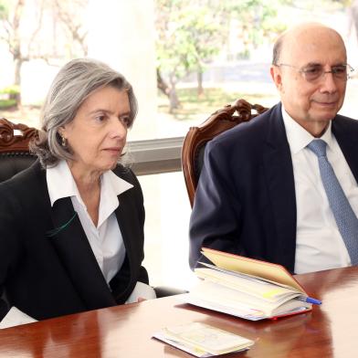 carmem lucia e Henrique Meirelles no stf