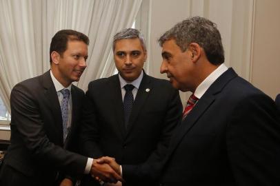  PORTO ALEGRE, RS, BRASIL, 19-10-2016.Melo e Marchezan, candidatos à prefeitura de Porto Alegre, debatem na Federasul. (MATEUS BRUXEL/AGÊNCIA RBS)