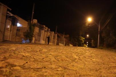  PORTO ALEGRE, RS, BRASIL - Rua Joaquim Cruz, altura do número 30, bairro Santo Antõnio. Local onde o Coronel da Brigada Militar Bernardo Trojan Neto foi baleado nas costas após reagir a assalto.