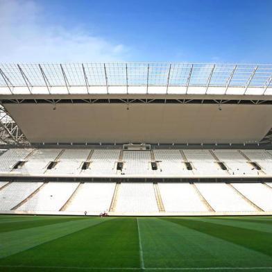 SÃO PAULO, SP, BRASIL. Obras na Arena Corinthians, o Itaquerão, estádio que está sendo construído no distrito de Itaquera, zona leste de São Paulo.Foto: Bruno Alencastro/Agência RBS