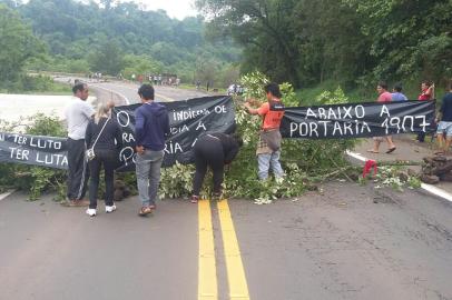 rdgol - bloqueio - indígena - protesto - rodovia - rio grande do sul 