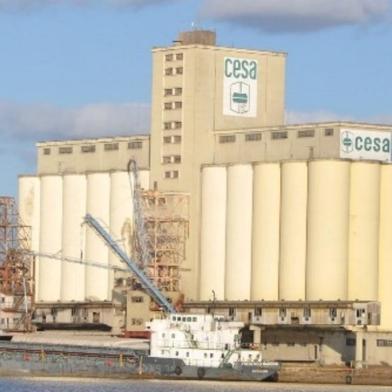 Panorâmica da Companhia Estadual de Silos e Armazéns (Cesa), RS.