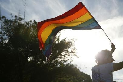  Florianópolis, SC, Brasil, 11/09/2016.Parada do Orgulho LGBT (Lésbicas, Gays, Bissexuais, Travestis, Transexuais e Trangêneros) e vai sair da Avenida Beira-Mar Norte em direção do Centro Histórico. É a décima edição da marcha na Capital Catarinense.