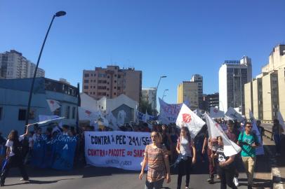 rdgol - protesto - estudantes - centro 