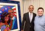 Barack Obama ganha retrato do artista brasileiro Romero Britto 