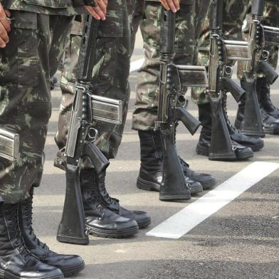  SANTA MARIA, RS, BRASIL, 2016Homenagem ao dia do exércitoFOTO JEAN PIMENTEL/ AGENCIA RBS
