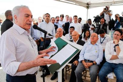 (Surubim - PE, 09/12/2016) Presidente Michel Temer durante visita à  Barragem de Jucazinho e assinatura de atos em Surubim/PE. Foto: Beto Barata