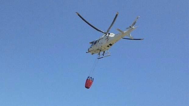 Rdgol - helicóptero Koala da Brigada Militar auxiliou no combate às chamas no Parque Saint Hillaire