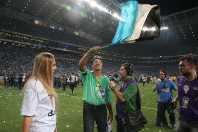  PORTO ALEGRE, RS, BRASIL 07/12/2016 - O Grêmio recebe o Atlético-MG, na noite desta quarta-feira na Arena, no jogo de volta da decisão da Copa do Brasil. Grêmio Pentacampeão da Copa do Brasil.