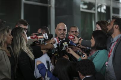 Brasília - O ministro da Justiça, Alexandre de Moraes, fala à imprensa após reunião com a presidente do STF, Cármen Lúcia (José Cruz/Agência Brasil)