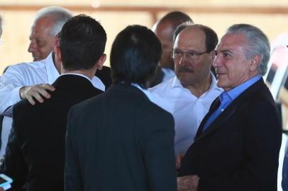  ESTEIO, RS, BRASIL - 09-01-2017 - Presidente Michel Temer vai entregar ambulâncias e sobrevoar região afetada por enchente na semana passada (FOTO: LAURO ALVES/AGÊNCIA RBS)