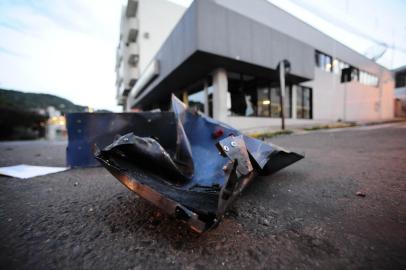  Criminosos explodiram agência do Banco do Brasil em Parobé.