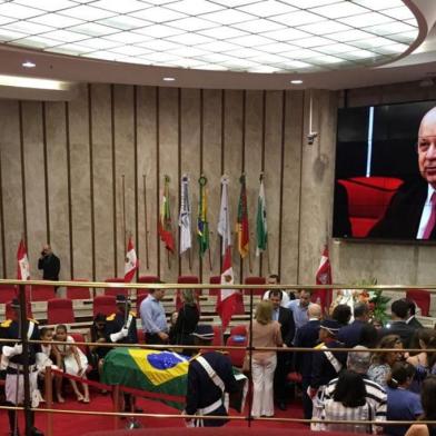  

velorio do ministro Teori em Porto Alegre.