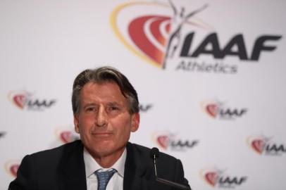 (FILES) This file photo taken on December 1, 2016 shows International Association of Athletics Federations (IAAF) President Sebastian Coe addresses a press conference following a two-day IAAF council meeting in Monaco.  Allegations that world athletics chief Sebastian Coe misled British lawmakers intensified on January 31, 2017, after new emails appeared to show he was "made aware" of corruption claims concerning the Russian doping scandal four months before they became public. / AFP PHOTO / VALERY HACHE