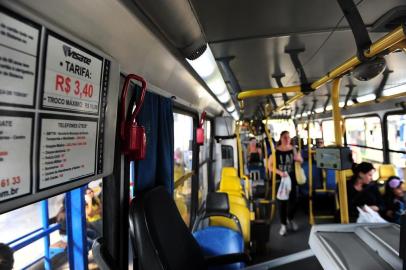  CAXIAS DO SUL, RS, BRASIL, 31/01/2017. Estação Principal de Integração Imigrante (EPI), estação de transbordo. Visate divulga razões para querer que a passagem dos ônibus seja maior que R$4,00. (Porthus Junior/Pioneiro)